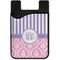 Pink & Purple Damask Cell Phone Credit Card Holder