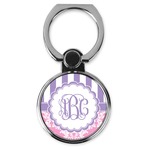 Pink & Purple Damask Cell Phone Ring Stand & Holder (Personalized)