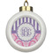 Pink & Purple Damask Ceramic Ball Ornaments Parent