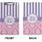 Pink & Purple Damask Clipboard (Legal) (Front + Back)