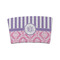 Pink & Purple Damask Coffee Cup Sleeve - FRONT