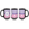 Pink & Purple Damask Coffee Mug - 15 oz - Black APPROVAL