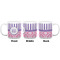 Pink & Purple Damask Coffee Mug - 20 oz - White APPROVAL