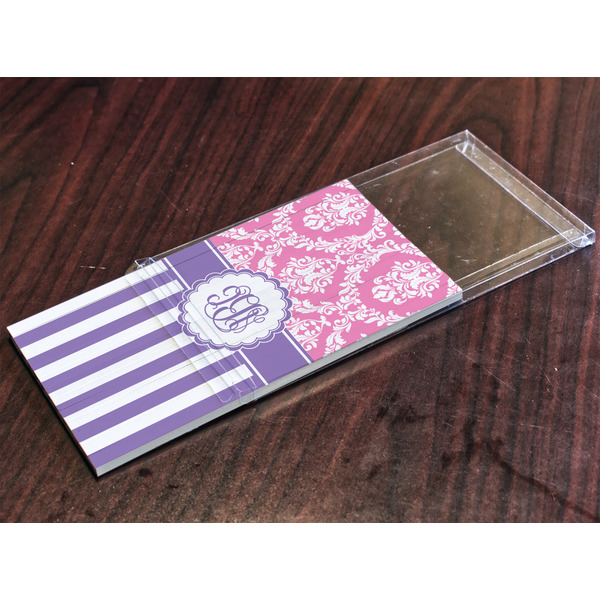 Pink & Purple Damask Colored Pencils - In Package