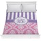 Pink & Purple Damask Comforter (Queen)