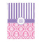 Pink & Purple Damask Comforter - Twin - Front