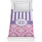 Pink & Purple Damask Comforter - Twin XL (Personalized)