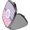 Pink & Purple Damask Compact Mirror (Side View)