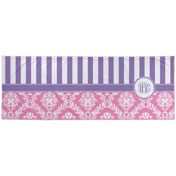 Pink & Purple Damask Cooling Towel- Approval
