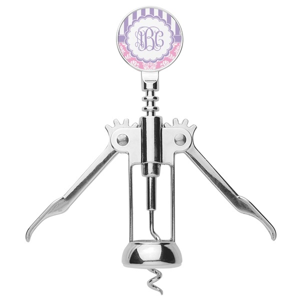 Pink & Purple Damask Corkscrew - Alt
