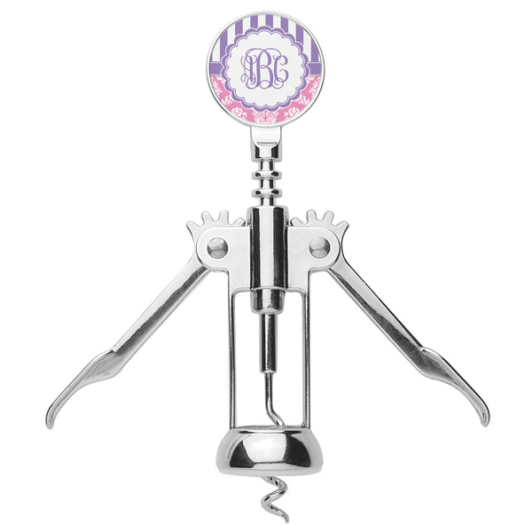 Pink & Purple Damask Corkscrew - Alt