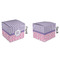 Pink & Purple Damask Cubic Gift Box - Approval