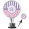 Pink & Purple Damask Wine Bottle Stopper (Personalized)