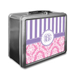 Pink & Purple Damask Lunch Box (Personalized)