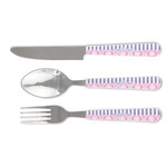 Pink & Purple Damask Cutlery Set (Personalized)
