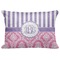 Pink & Purple Damask Decorative Baby Pillowcase - 16"x12" (Personalized)