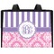 Pink & Purple Damask Diaper Bag - Single