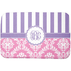 Pink & Purple Damask Dish Drying Mat (Personalized)
