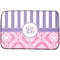 Pink & Purple Damask Dish Drying Mat (Personalized)