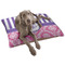 Pink & Purple Damask Dog Bed - Large LIFESTYLE