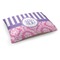 Pink & Purple Damask Dog Bed - Medium w/ Monogram