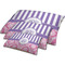 Pink & Purple Damask Dog Beds - MAIN (sm, med, lrg)