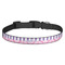 Pink & Purple Damask Dog Collar - Medium - Front