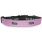 Pink & Purple Damask Dog Collar Round - Main
