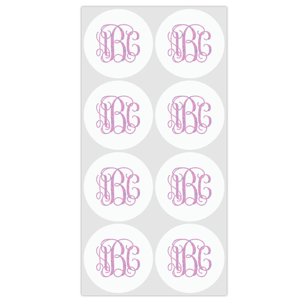 Pink & Purple Damask Drink Topper - Medium - Set of 12