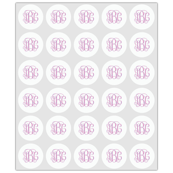 Pink & Purple Damask Drink Topper - XSmall - Set of 30