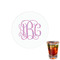 Pink & Purple Damask Drink Topper - XSmall - Single with Drink