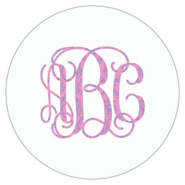 Pink & Purple Damask Drink Topper - XSmall - Single