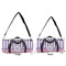Pink & Purple Damask Duffle Bag Small and Large