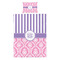 Pink & Purple Damask Duvet Cover Set - Twin - Alt Approval