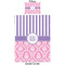 Pink & Purple Damask Duvet Cover Set - Twin - Approval