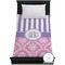 Pink & Purple Damask Duvet Cover - Twin (Personalized)