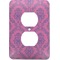 Pink & Purple Damask Electric Outlet Plate