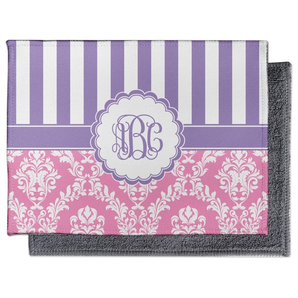 Pink & Purple Damask Electronic Screen Wipe - Flat