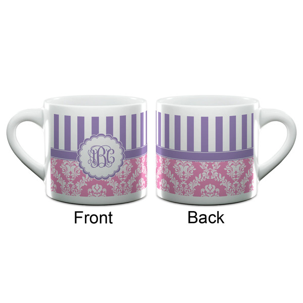 Pink & Purple Damask Espresso Cup - 6oz (Double Shot) (APPROVAL)