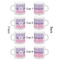 Pink & Purple Damask Espresso Cup Set of 4 - Apvl