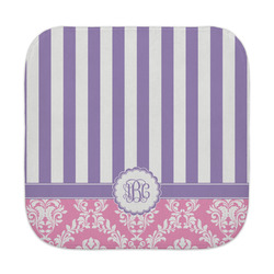 Pink & Purple Damask Face Towel (Personalized)