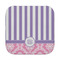 Pink & Purple Damask Face Cloth-Rounded Corners