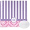 Pink & Purple Damask Wash Cloth with soap