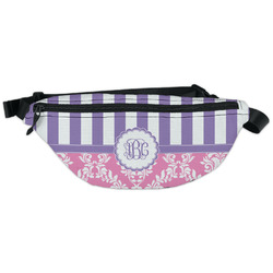 Pink & Purple Damask Fanny Pack - Classic Style (Personalized)