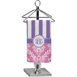 Pink & Purple Damask Finger Tip Towel - Full Print (Personalized)