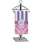 Pink & Purple Damask Finger Tip Towel - Full Print (Personalized)