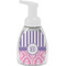 Pink & Purple Damask Foam Soap Bottle - White