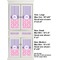 Pink & Purple Damask Full Cabinet (Show Sizes)