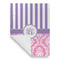 Pink & Purple Damask Garden Flags - Large - Single Sided - FRONT FOLDED