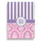 Pink & Purple Damask Garden Flags - Large - Single Sided - FRONT